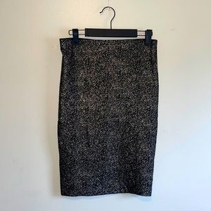 Necessary Objects Sparkly Metallic Pencil Skirt